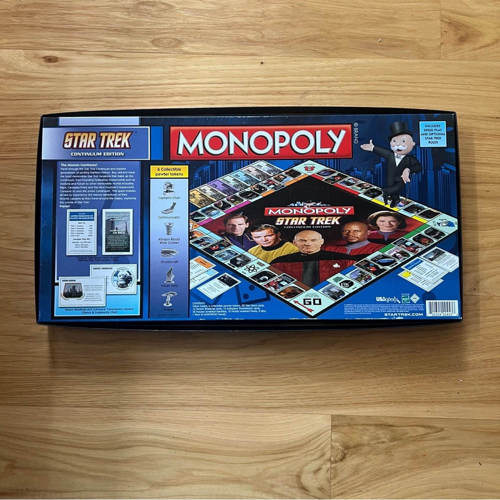 STAR TREK MONOPOLY CONTINUUM EDITION 2009 NEW - Picture 2 of 7